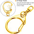 Roctee 50 pcs Lobster Clasp Key, Keychain Clip, Swivel Clasps Lanyard Snap Hook, DIY Crafts Key Chain, Lobster Claw Clasp...